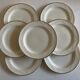 Set of 7 neo-classical plates directoire fine earthenware from Gien 19th