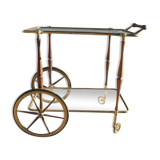 Rolling serving table