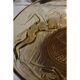 Glass coupe 'Naïades' with turned wooden Art Deco base