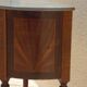 Antique half moon console-chest made by fils d'alfred wimphen in marquetry 2 drawers