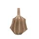Organic modern white earthenware vase, France 1970s