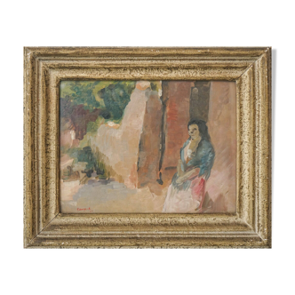 Plein air - Impressionniste - Etude de dame