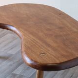 Vintage "bean" coffee table in solid wood, 1960