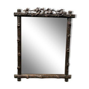 miroir en bois sculpté