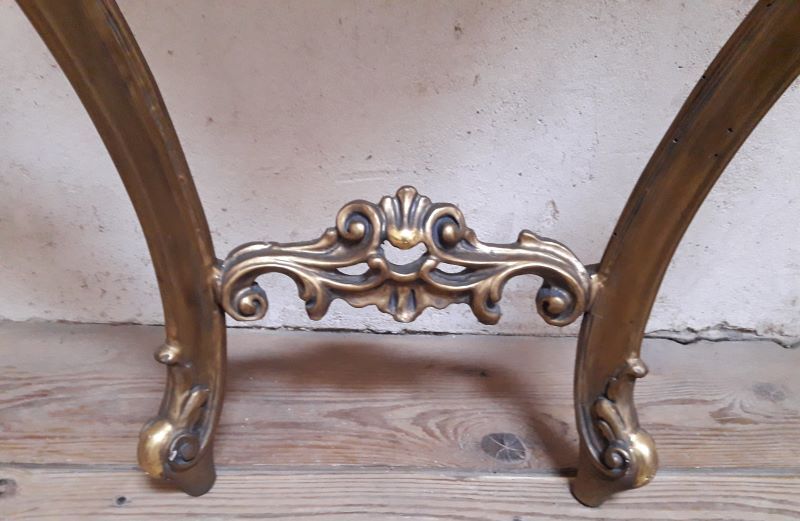 Gilded wooden console marble Louis XV style