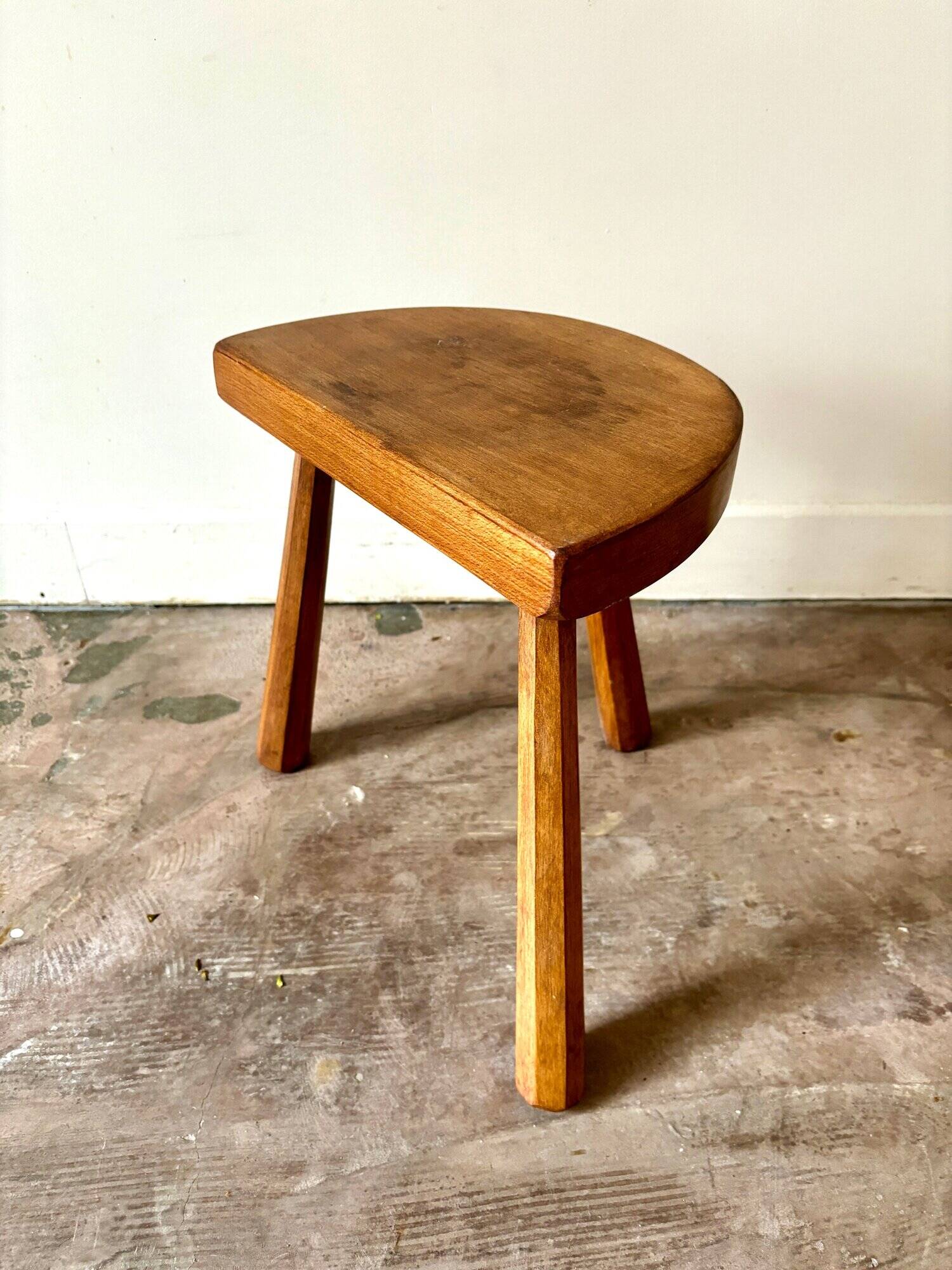 Wooden tripod stool