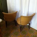 Lot de 2 chauffeuse art deco
