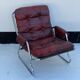 Vintage Scandinavian Leatherette Lounge Chair