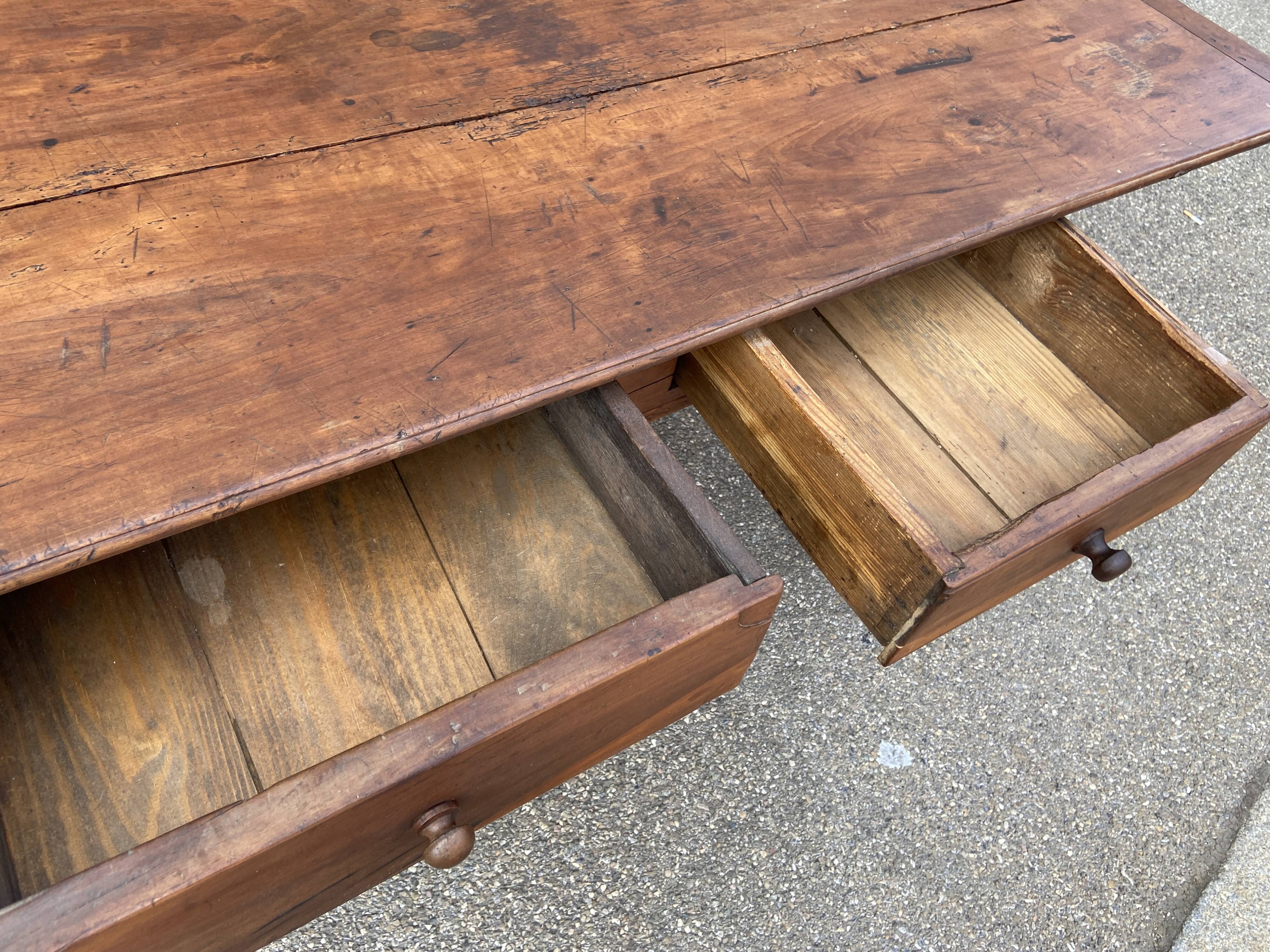 Large antique farmhouse table