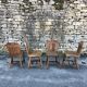 Set de 4 chaise rustique de montagne années 60/70