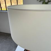 1950s ceramic table lamp, free form