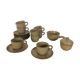 Tea or coffee service in sandstone, 8 people