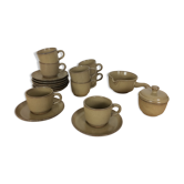 Tea or coffee service in sandstone, 8 people