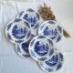 Assiettes creuses Moulin des Loups bleu