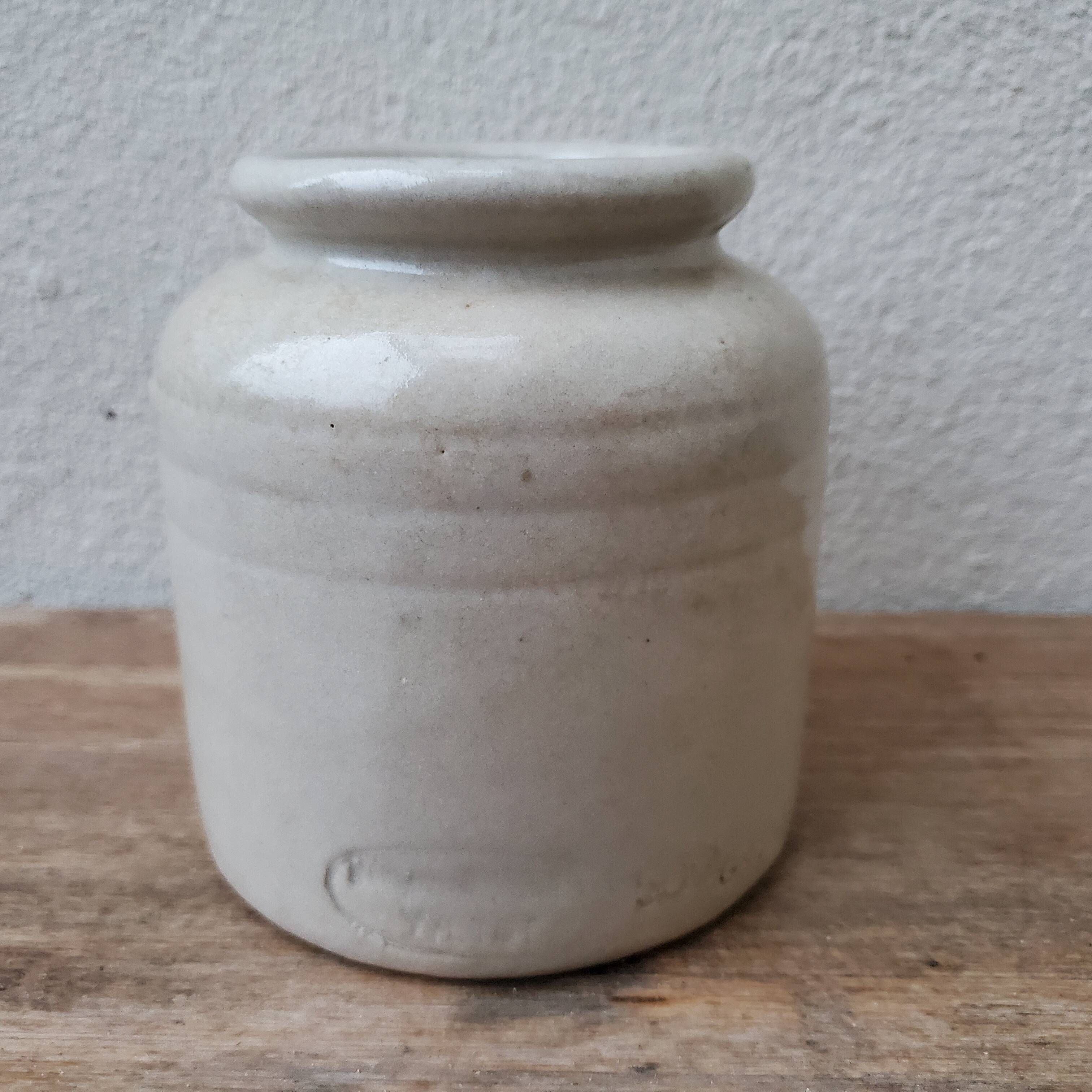Old Yvetot stoneware mustard pot