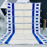 Handmade blue rug 250cm x 150cm
