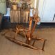 Rattan rocking horse