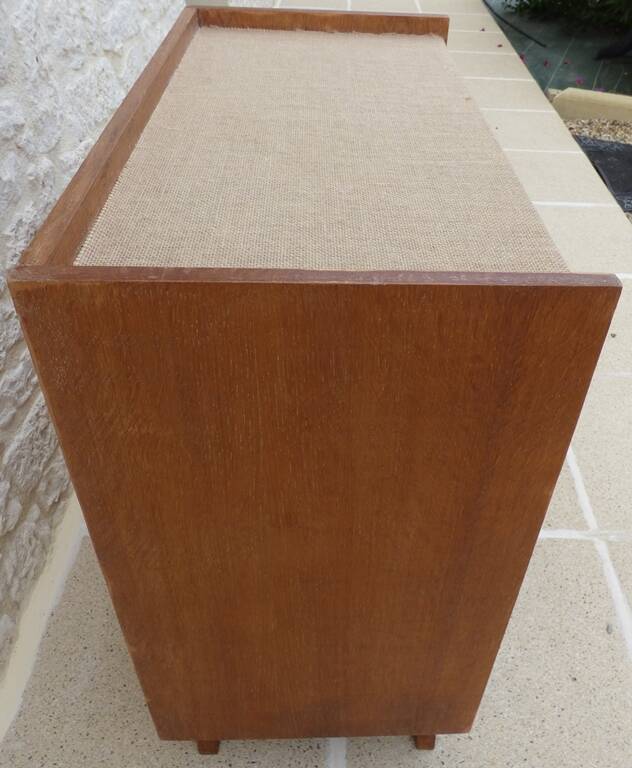 Vintage 4-drawer wooden chest of drawers - Completely restored and refurbished