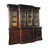 Stamped Victorian bookcase Wylie & Lochhead mahogany end XIX