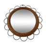 Vintage rattan mirror