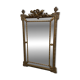 Large antique pediment mirror with parecloses