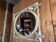Oval wooden mirror 35x44cm
