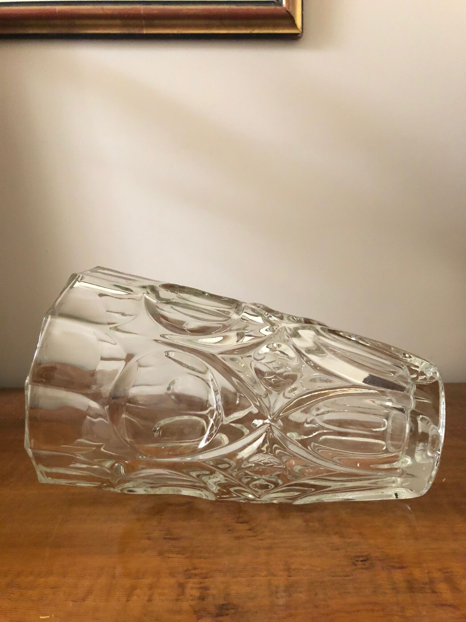 Vase moulded glass 70s