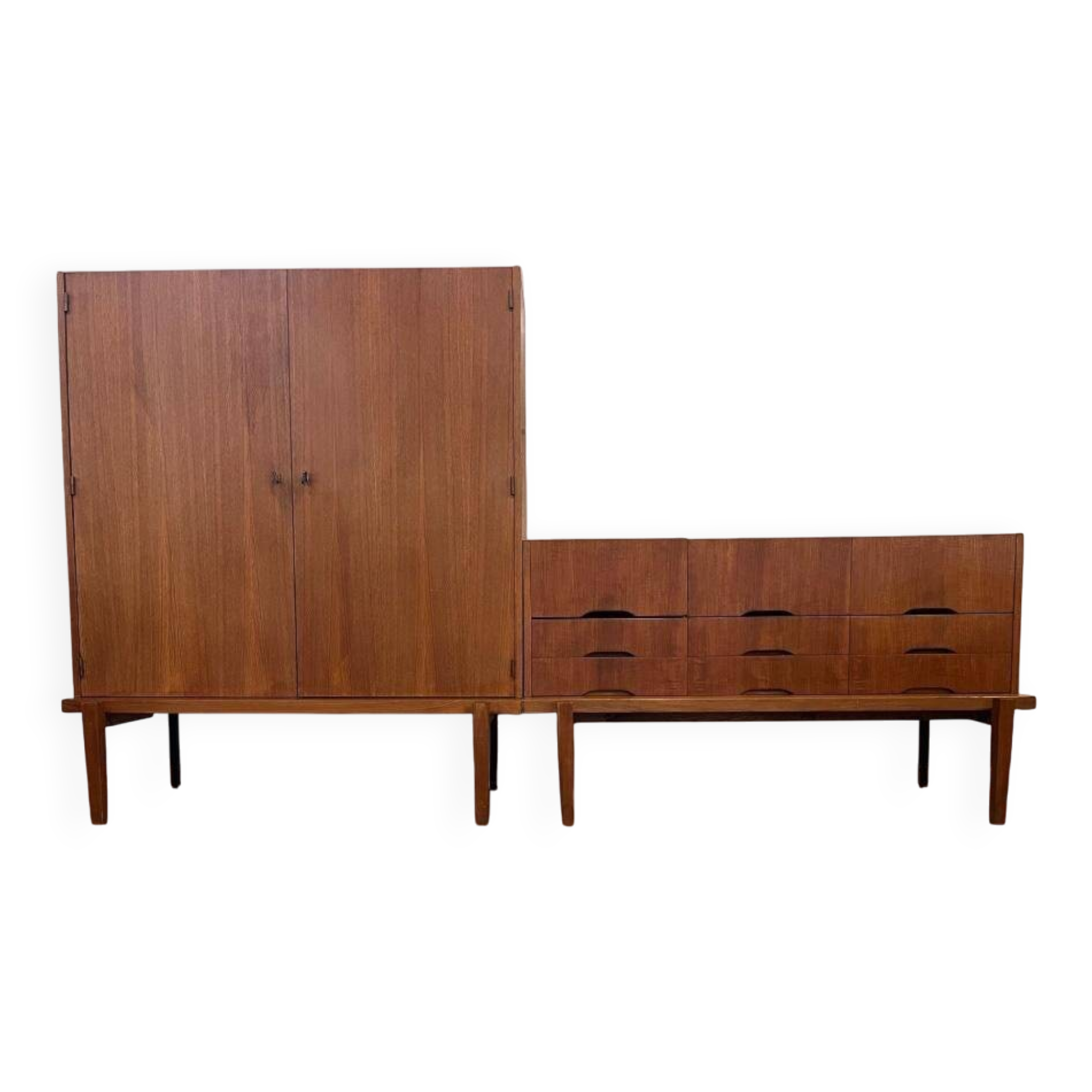 Vintage XL set: audio cabinet / wall cabinet
