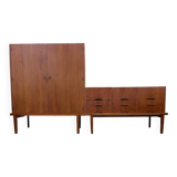 Vintage XL set: audio cabinet / wall cabinet