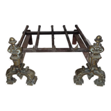 Bronze fireplace chenets