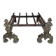 Bronze fireplace chenets