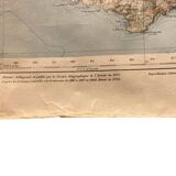 Map of South East France on paper
