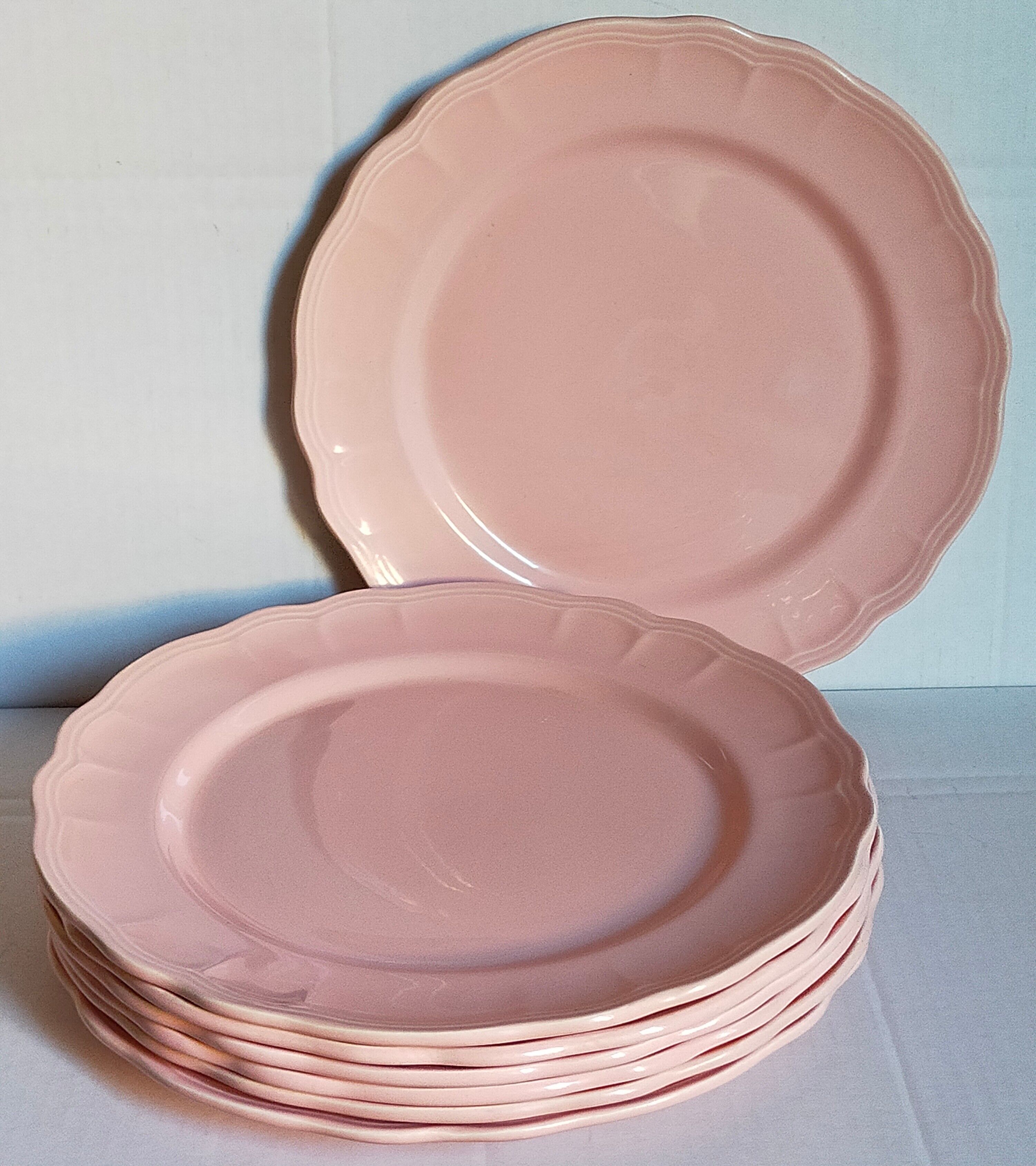 Seven ceramic plates of vintage salins