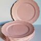 Seven ceramic plates of vintage salins