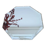 Bevelled octagonal ancient mirror