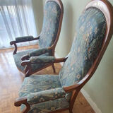 Paire de fauteuils Voltaire