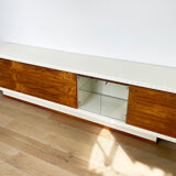 1970s rosewood and white east german sideboard midcentury drinks cabinet vintage