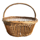 vintage wicker chair, 1950s