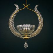 Murano chandelier by Ercole Barovier Barovier & Toso, Italy, 1930s
