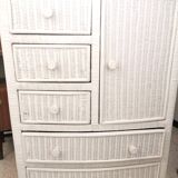 Chest of drawers in rattan