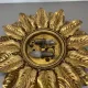 Large 55 cm golden 'florentine theatre' ceiling light by banci, florence, italy, 1970