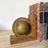 Vintage globe bookends