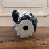 Virgin and Child, 18th century, blue background, ermine decoration