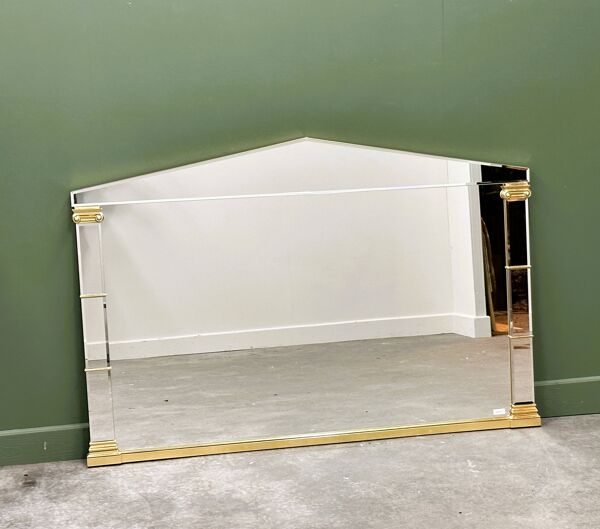 Miroir XL élégant de style néoclassique par Deknudt, années 1980. Belgique