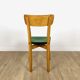 Lot of 6 chairs bistro green wood 50s