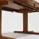 Vintage Danish round extendable dining table solid teak 1960s