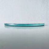 Old round beveled mirror