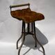 Victorian English brass piano cello music stool attributed to CH Hare