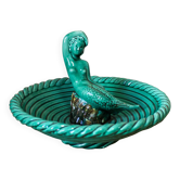 Coupe en céramique à décor de sirène