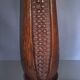 African sorghum spike lamp foot on five-faced base ~ hand carved ~ 1950s /1960